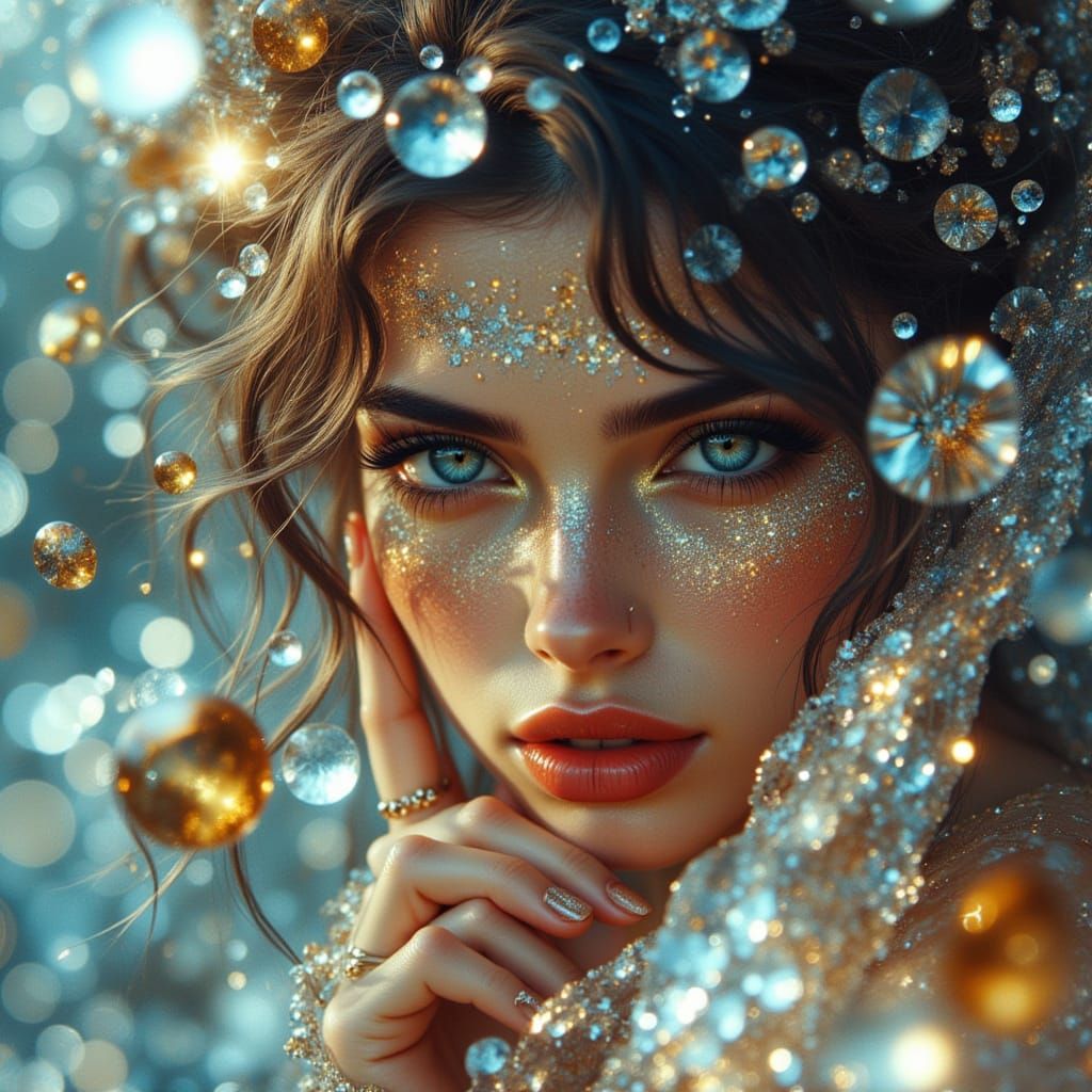 <lora:Iridescent Beauty:1.0> <lora:DreamweaverFlux:1.0> <lora:GoldenHour:1.0> <lora:Don Macana Style:1.0> <lora:Jelly Anime:1.0> <lora:Radia...