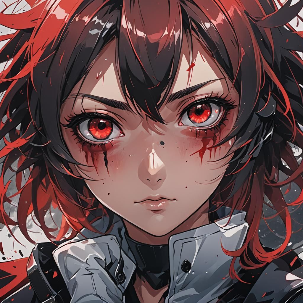 Red black Eyes