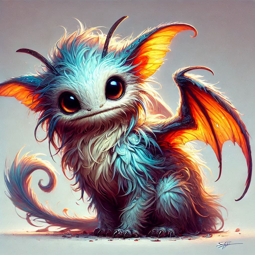 adorable fairy-tale fantasy creature portrait..