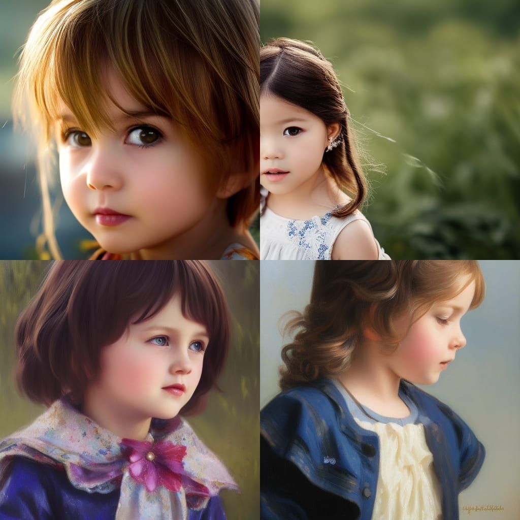 school aged toddler girl