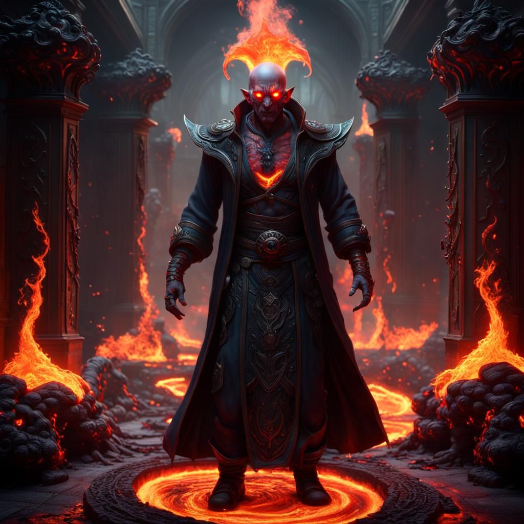 The pyromancer's chapel - AI Generated Artwork - NightCafe Creator