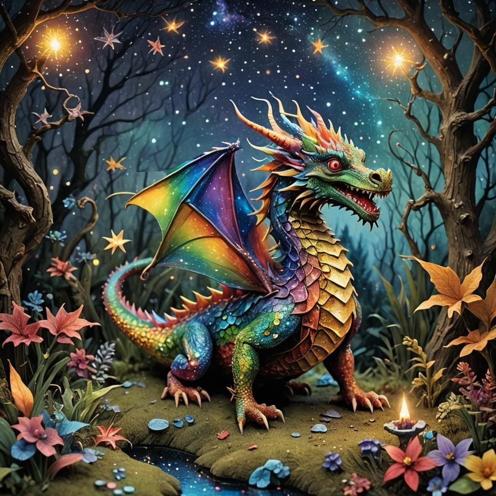 Whimsical dragon   by @Shaz