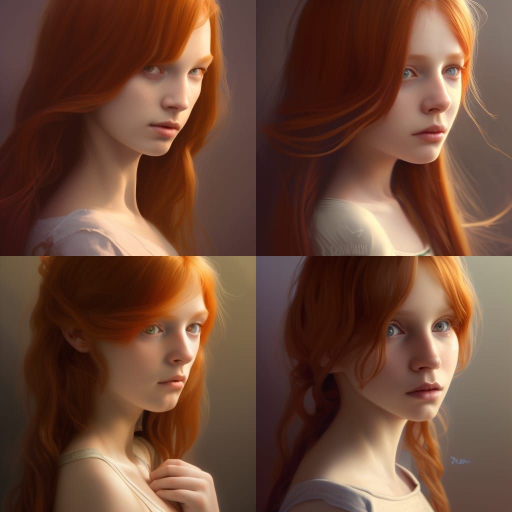 Soulful Eyes RedHead Girl