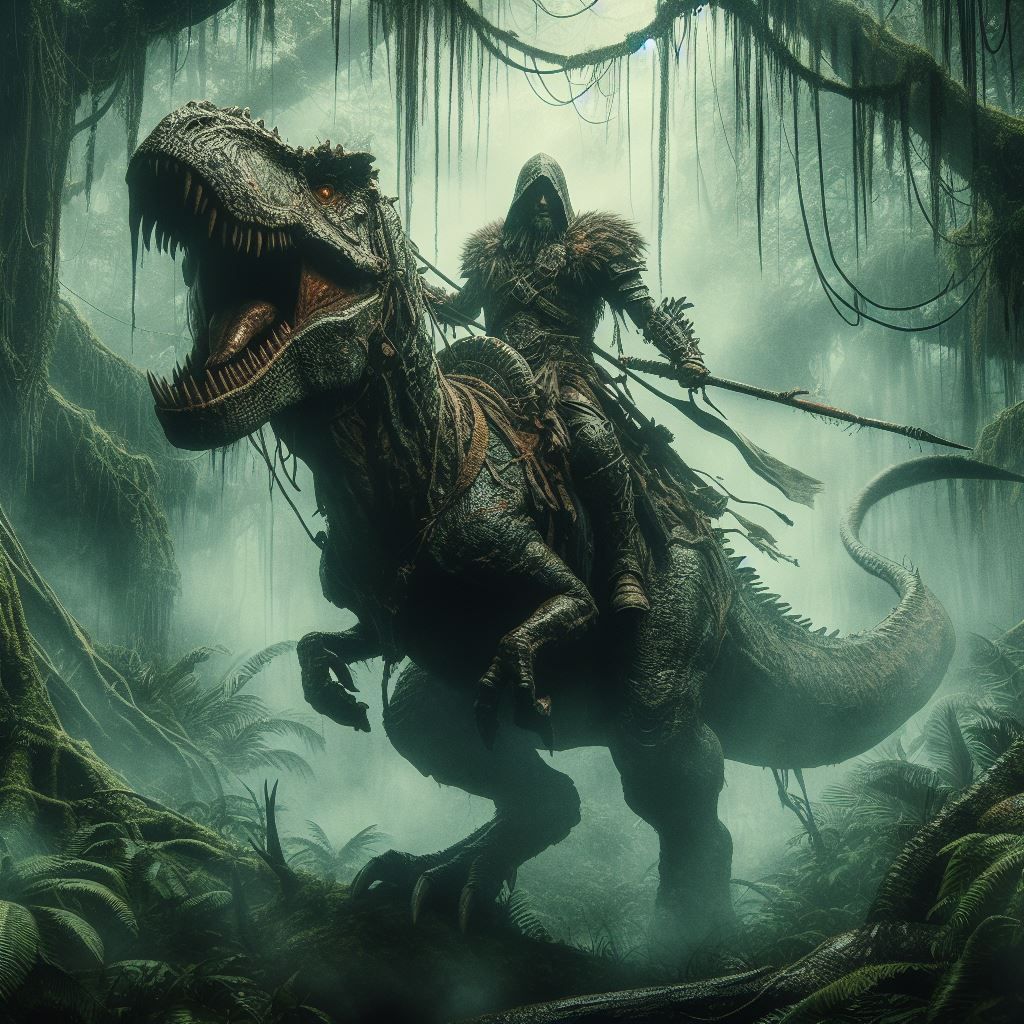 Grimdark T-Rex rider