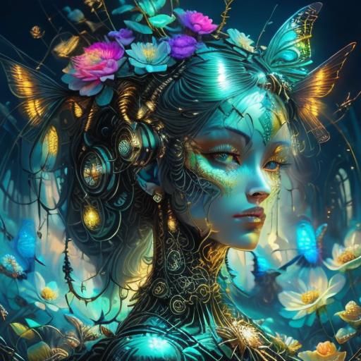 <lora:Fairy:1.0> <lora:TLF:1.0> Biopunk Archangel Spiritual Healer 