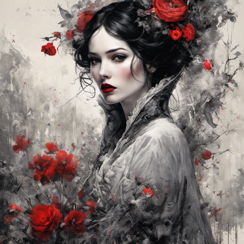 Snow White as Vampire: Detailed Photography