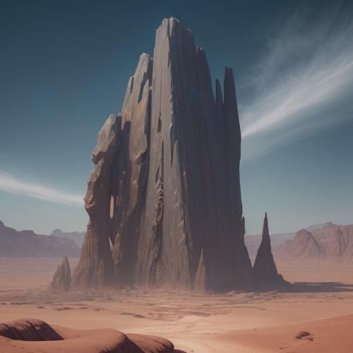 Monolith in the desert