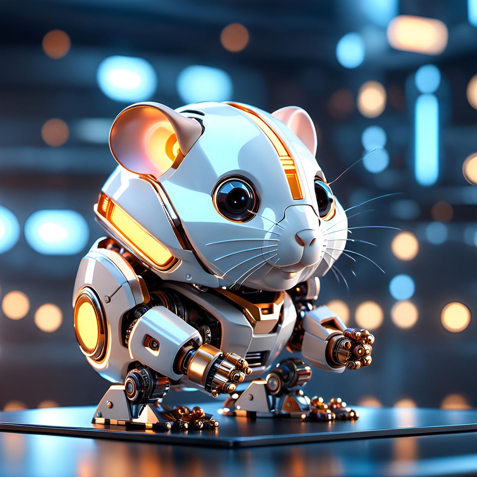 H.A.M.S.T.E.R. (Hyper Advanced Mechanized Squeaky Tiny Endearing Robot)  by @Ria Hagane