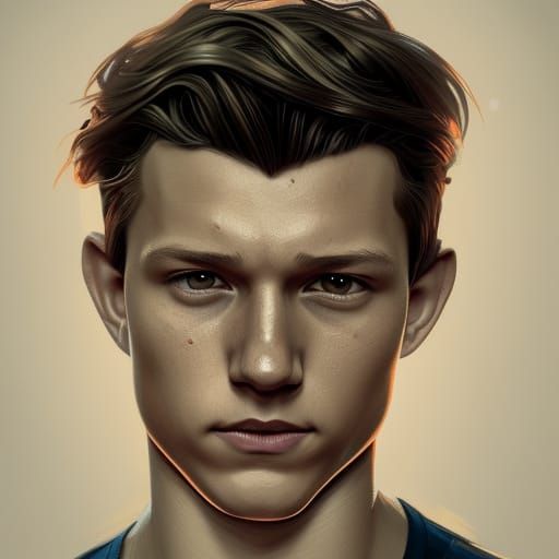 Tom Holland - AI Generated Artwork - NightCafe Creator