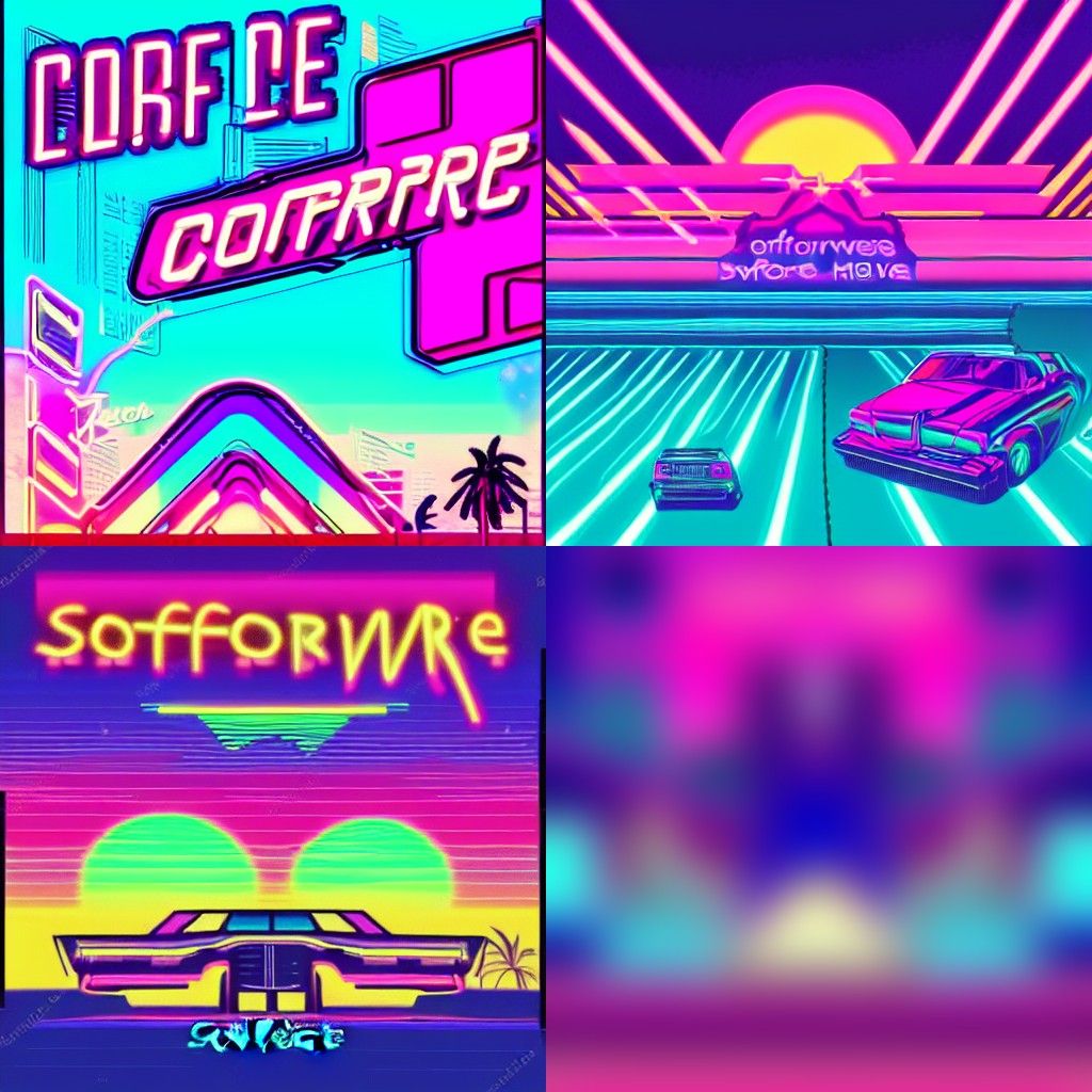 Softcore synthwave neon retro