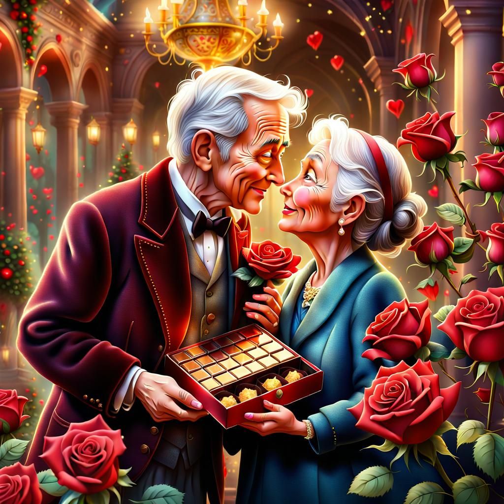 With Love, Chocolates and Roses  by @Yulia 