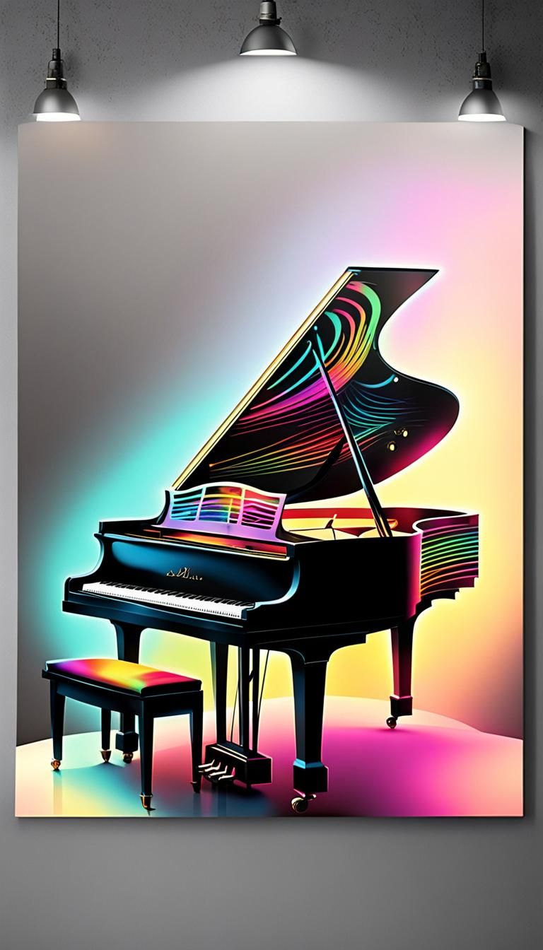 This stylish printed metal poster features vivid artwork of ...