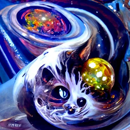 Galaxy Bubble Cat