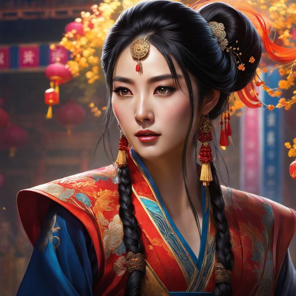 Beautiful Chinese Girl - AI Generated Artwork - NightCafe Creator