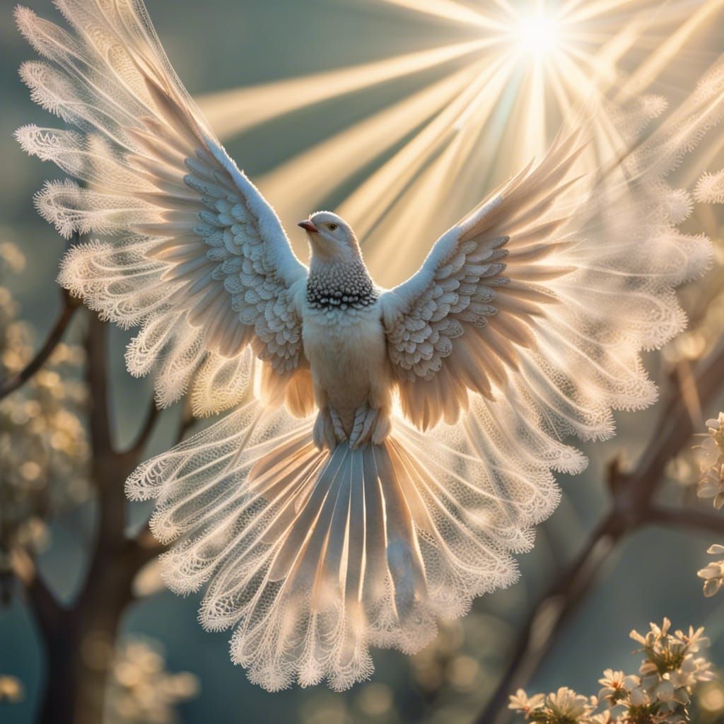 intricately beautiful lace wing birds  by @Bobbles52