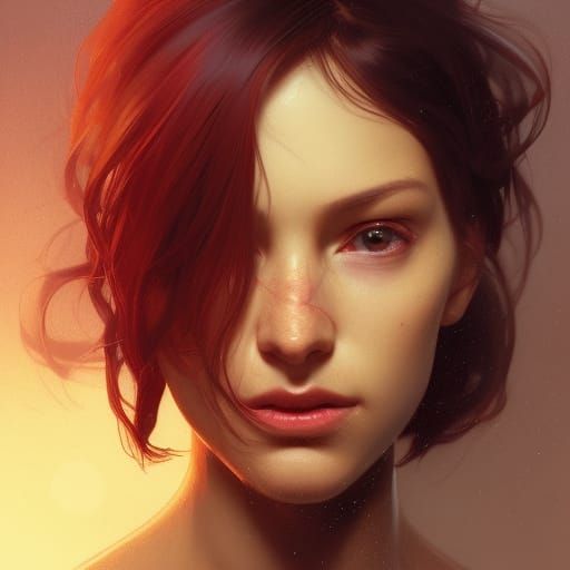Detailed Portrait in Dynamic Lighting