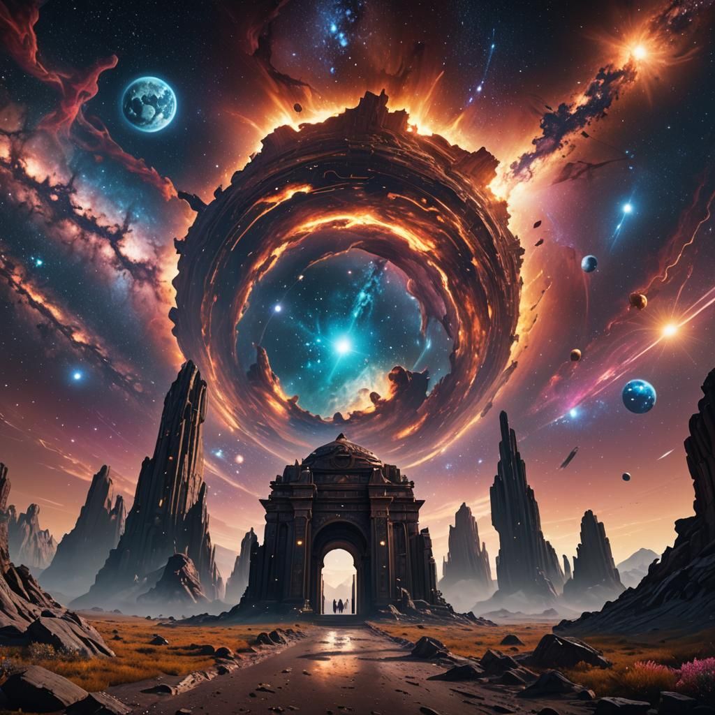 Portal to Another Cosmos  by @Ryota Muranaka