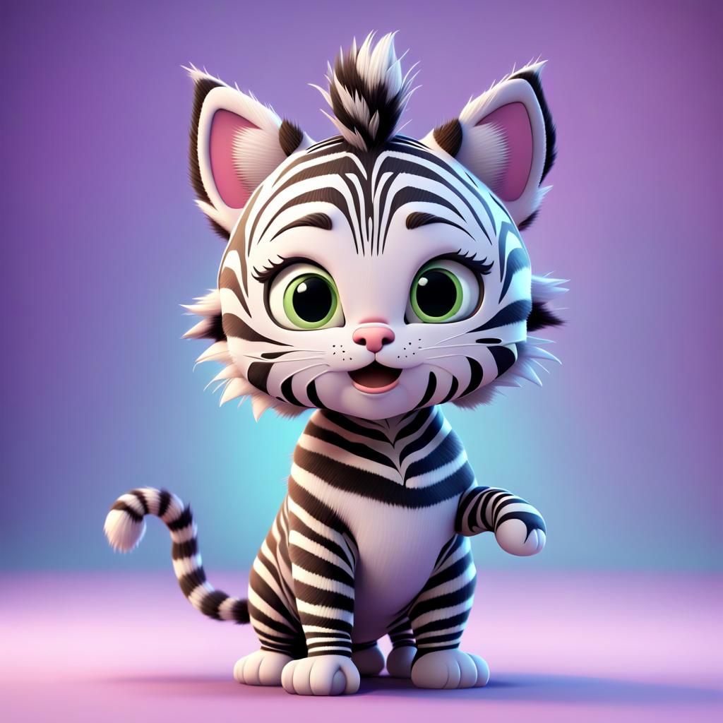 Zebra cat
