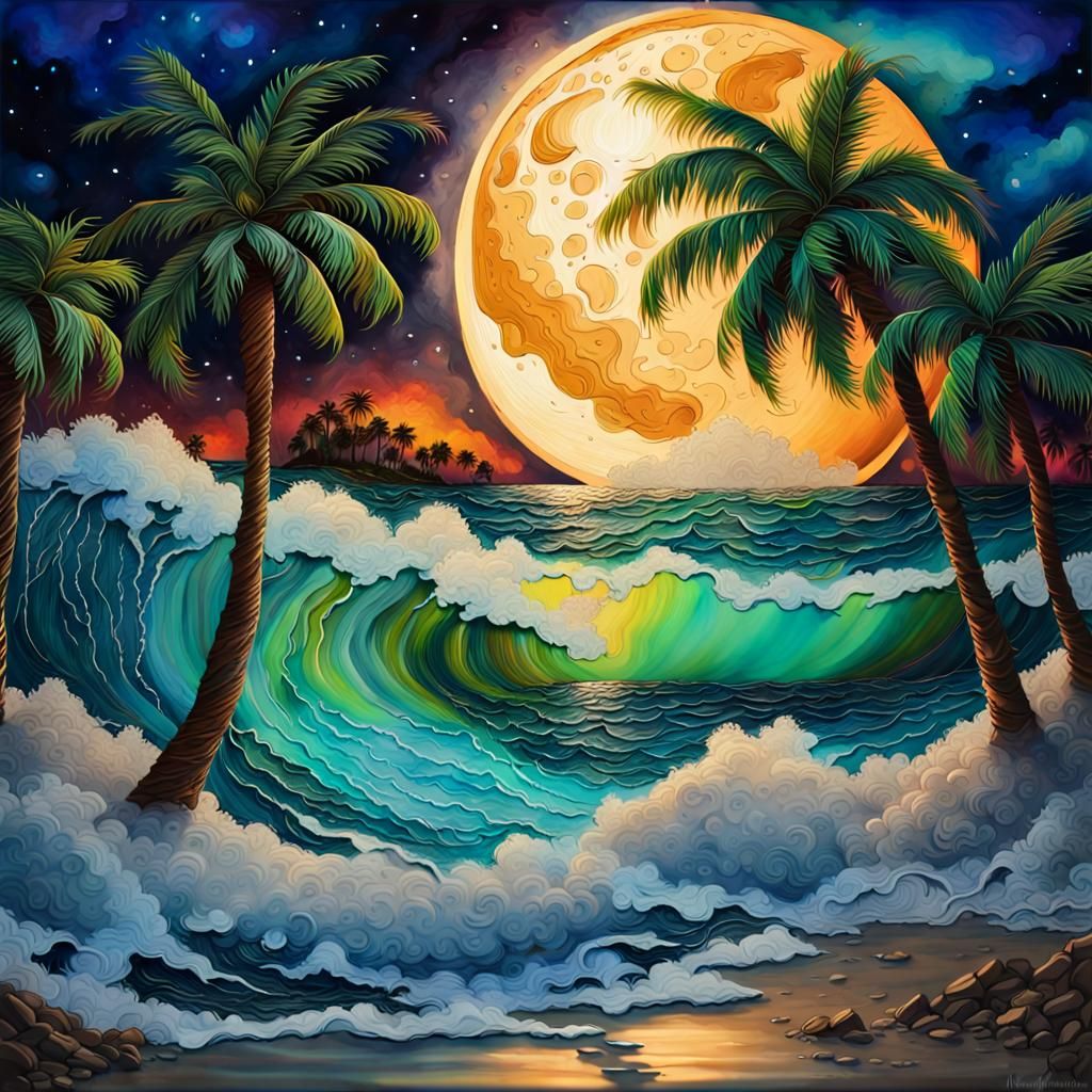 Ocean by night  by @Csf