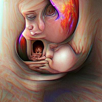 A child in the womb