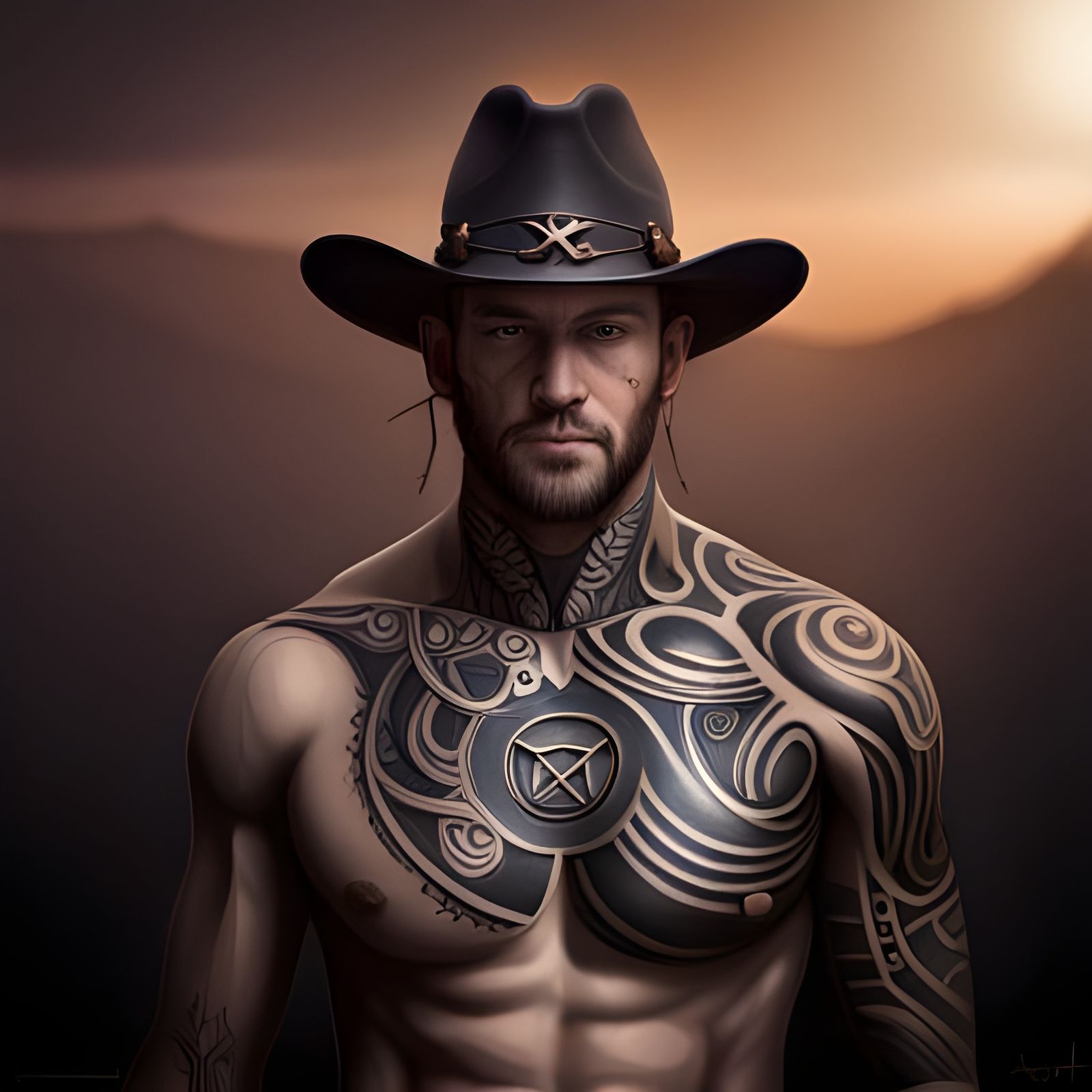 Cowboy Viking a - AI Generated Artwork - NightCafe Creator