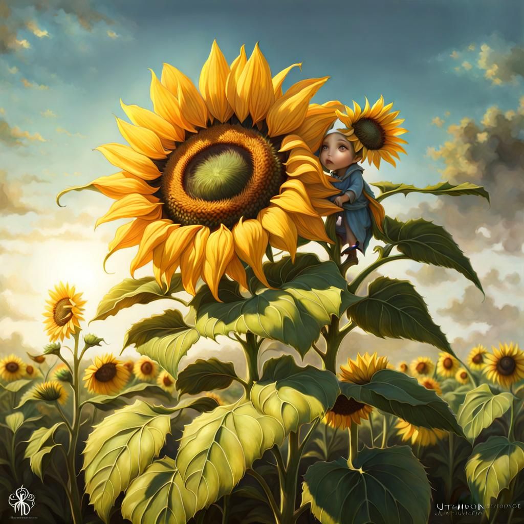 Sunflower Sprite - AI Generated Artwork - NightCafe Creator