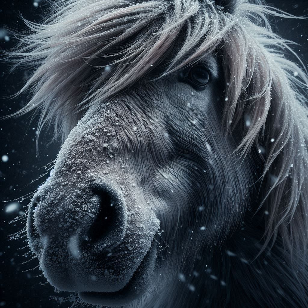 Snowy Horse