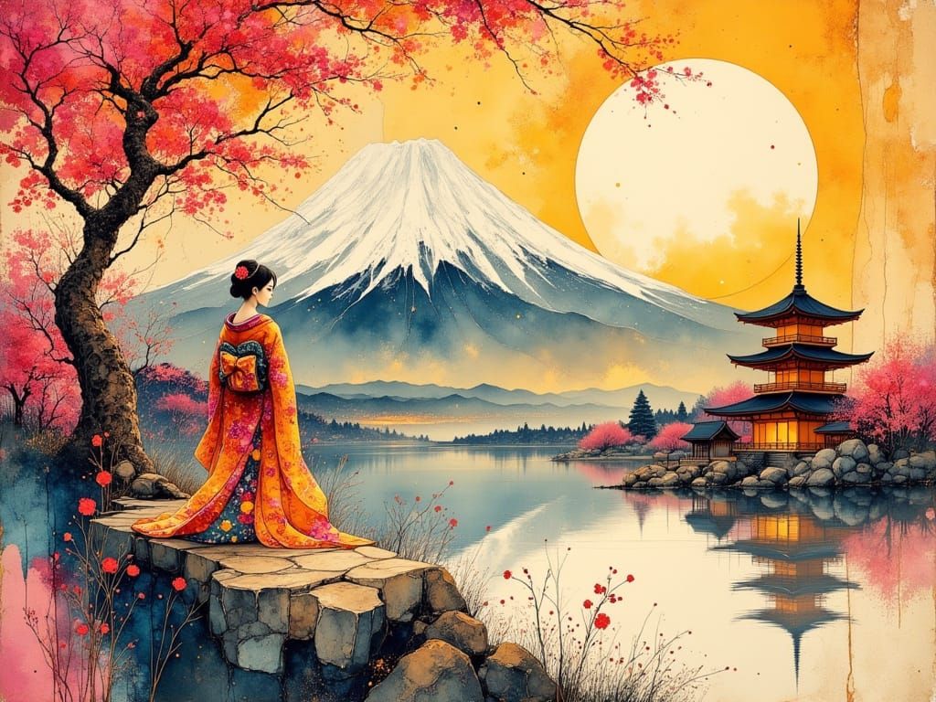 Japanese landscape   by @Aninha 