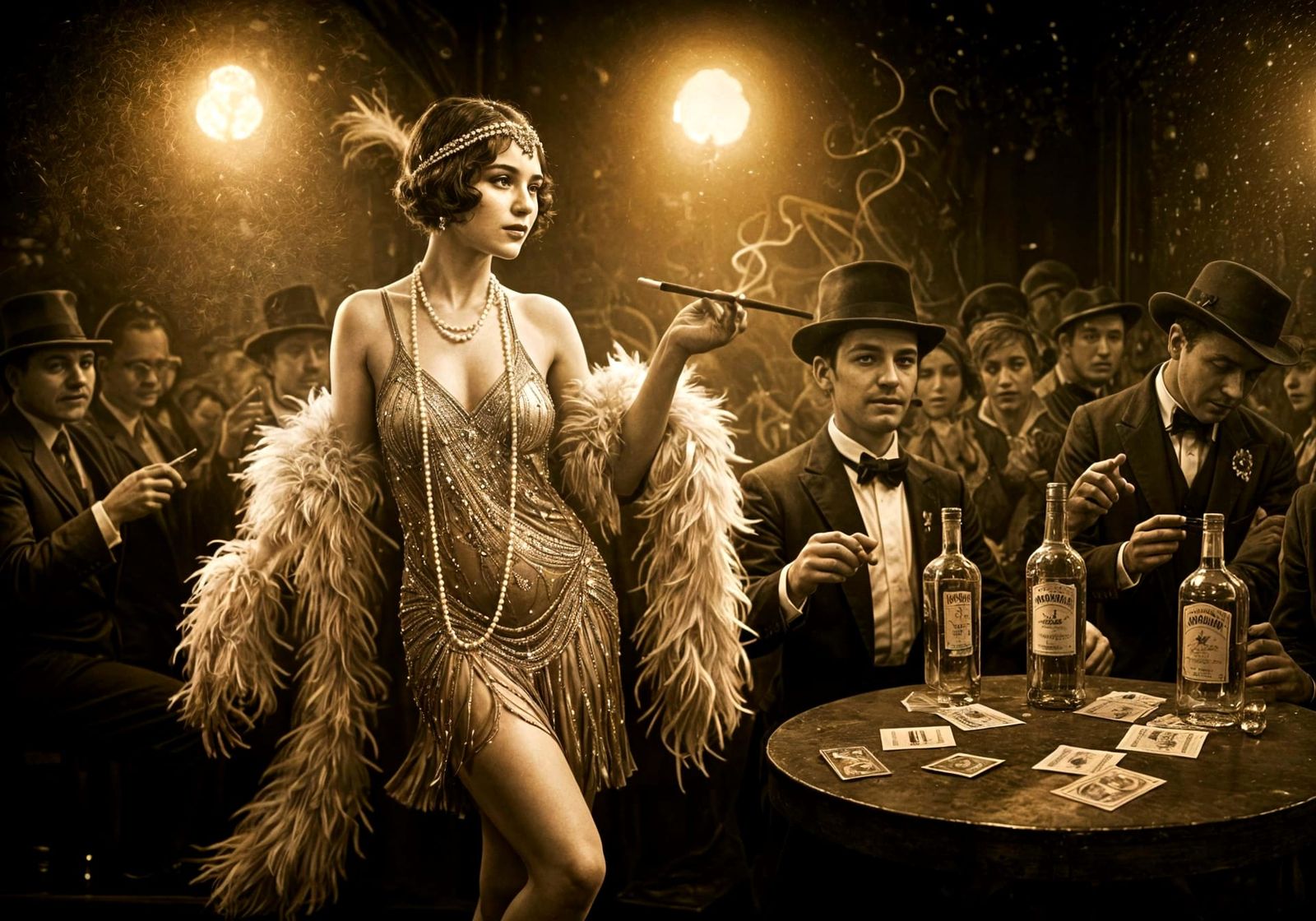 1920 in a crowded nightclub,  by @My Destiny