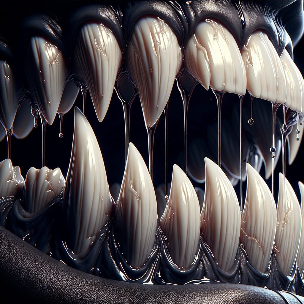 Xenomorphs Sharp Drooling Teeth 