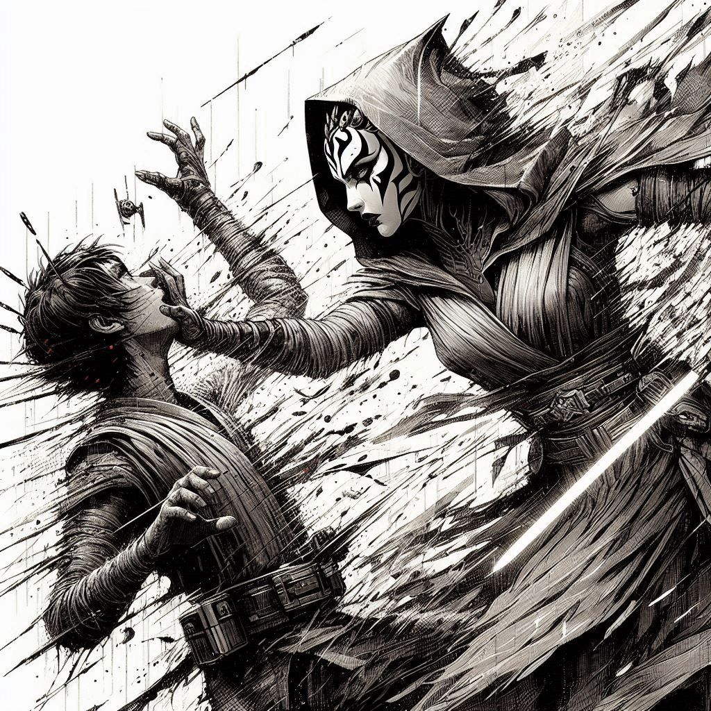 You're silenced by darkside Ashoka...