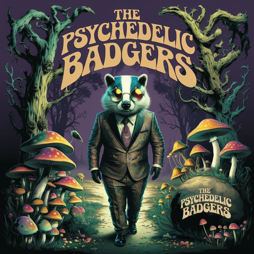 The Psychedelic Badgers self titled first album.   by @BTMO