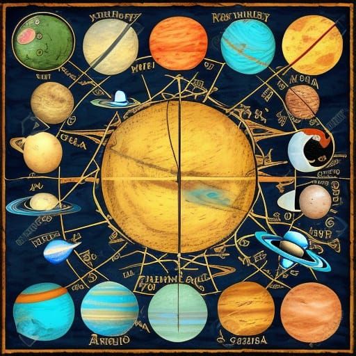 Solar system diagram II