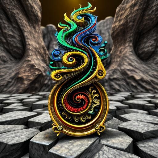 Jewellery, Jewelry, Rock, Stone, Flame, Leather, Fantastical