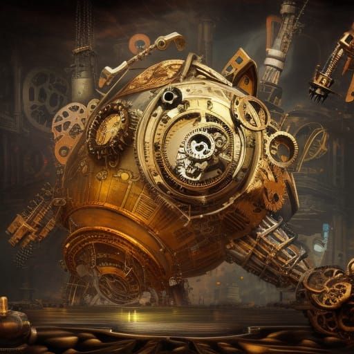 Clockwork Engine AI Generated Artwork NightCafe Creator