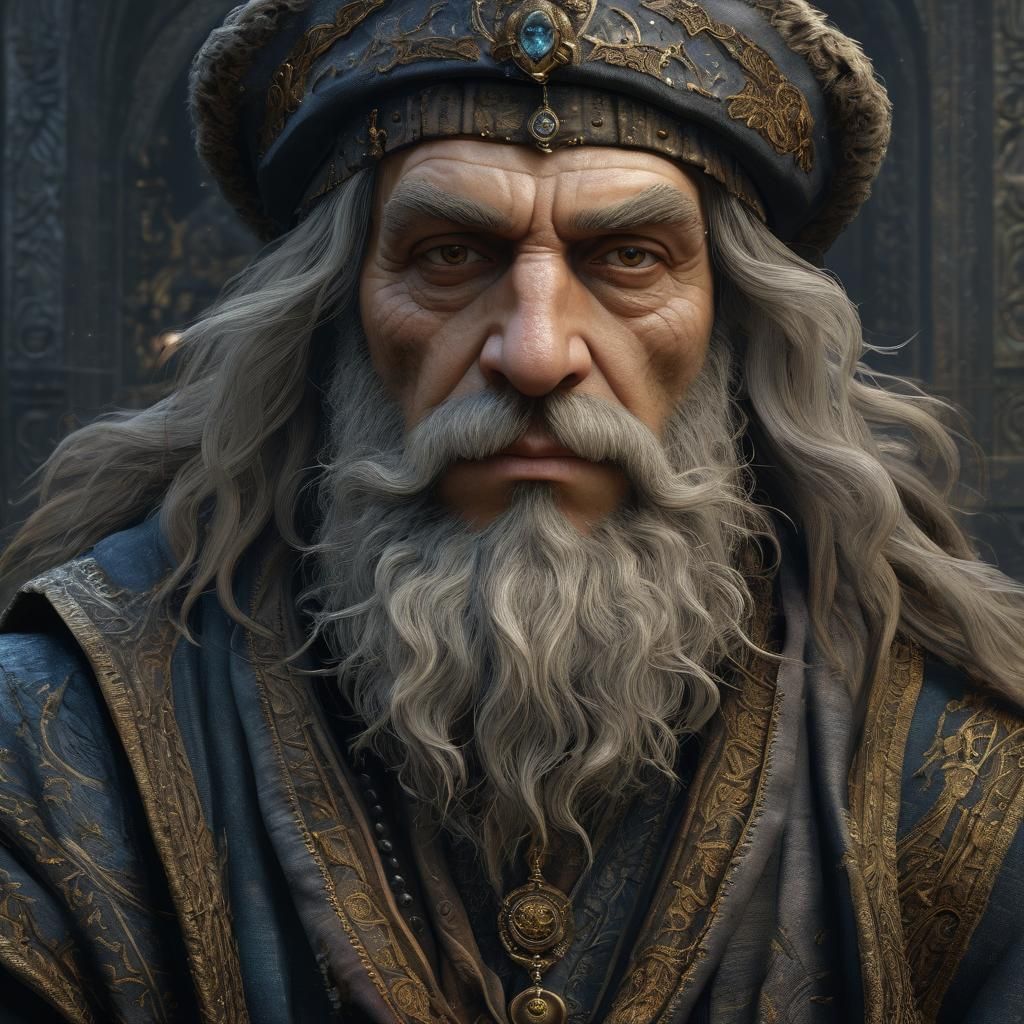 Grizzled Gruff Celestial Warlock