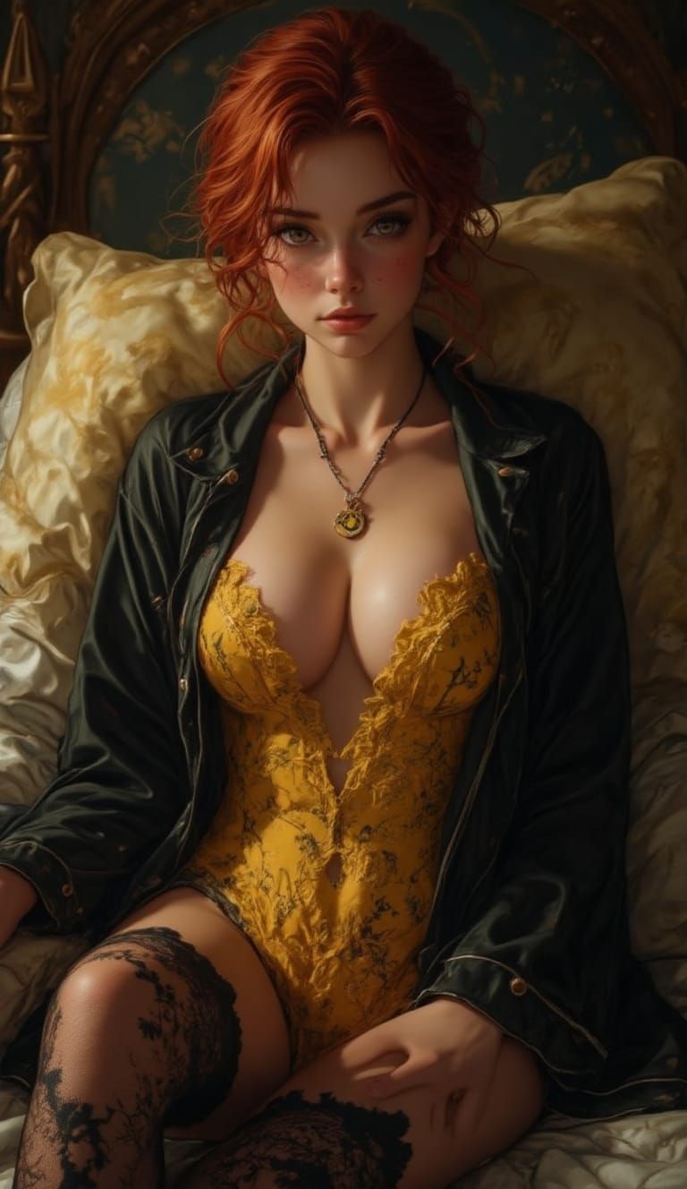 Anime Hufflepuff girl