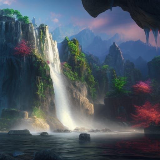 Waterfall  by @undefined