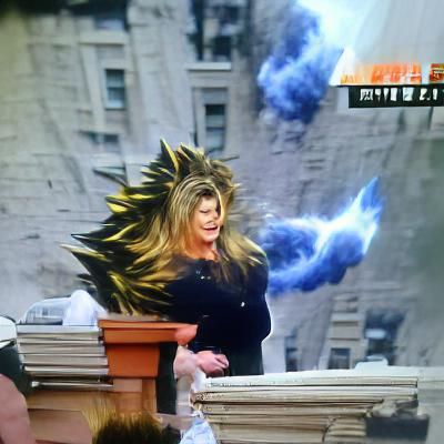 Kirstie Alley going super saiyan