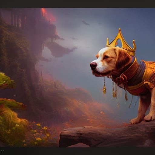 King of dogs magical beautiful