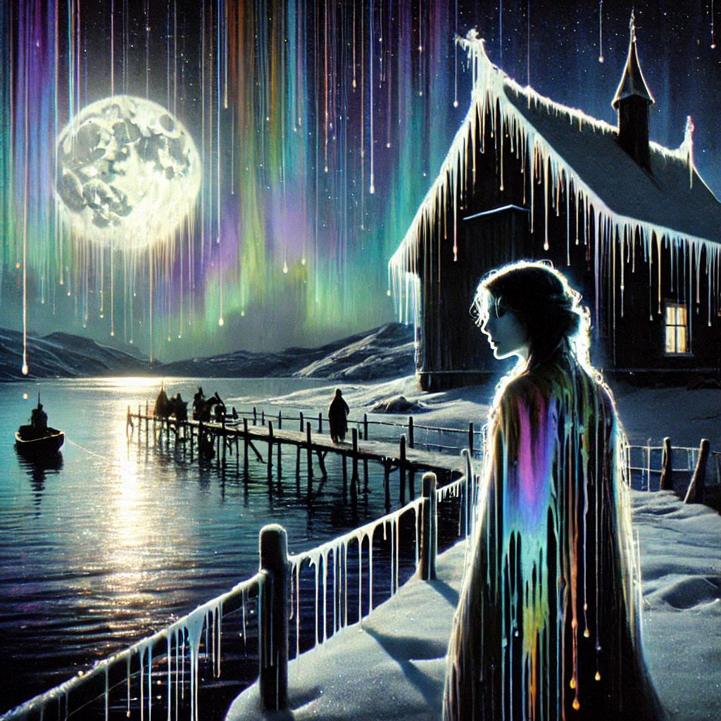 Frozen Echoes of Moonlit Reverie: A Lonesome Fate Beneath th...