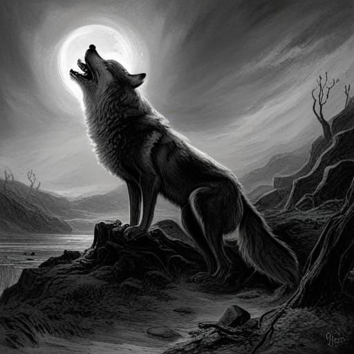 wolf - AI Generated Artwork - NightCafe Creator