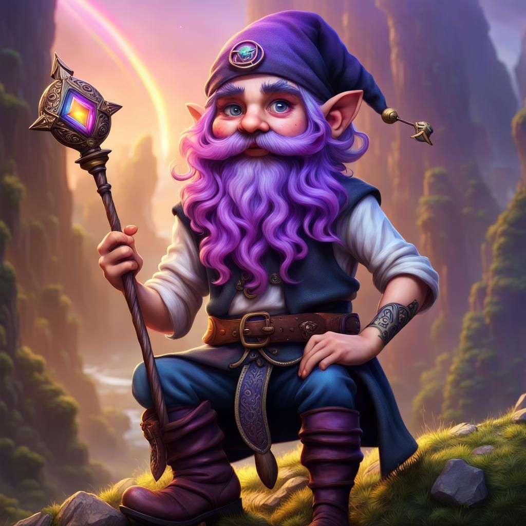 Gnome Illusionist I - AI Generated Artwork - NightCafe Creator