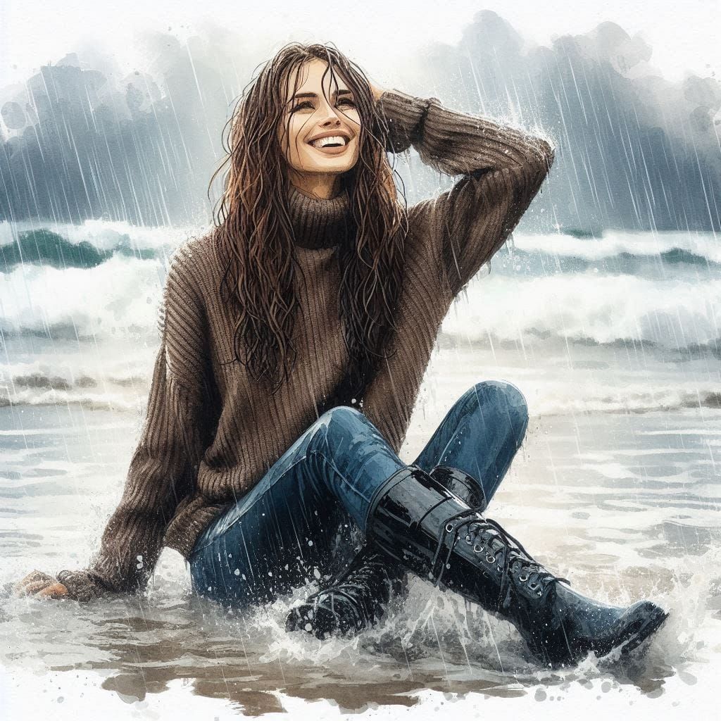 Rainy day at the beach (image story in the comments)