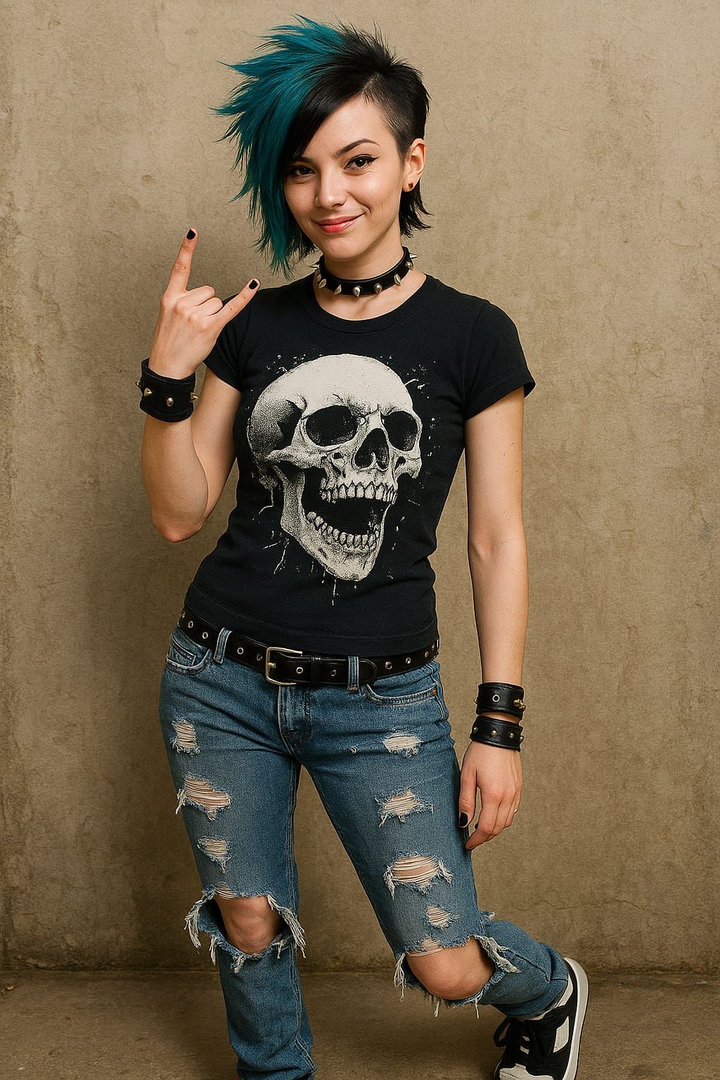 punk girl photo shoot