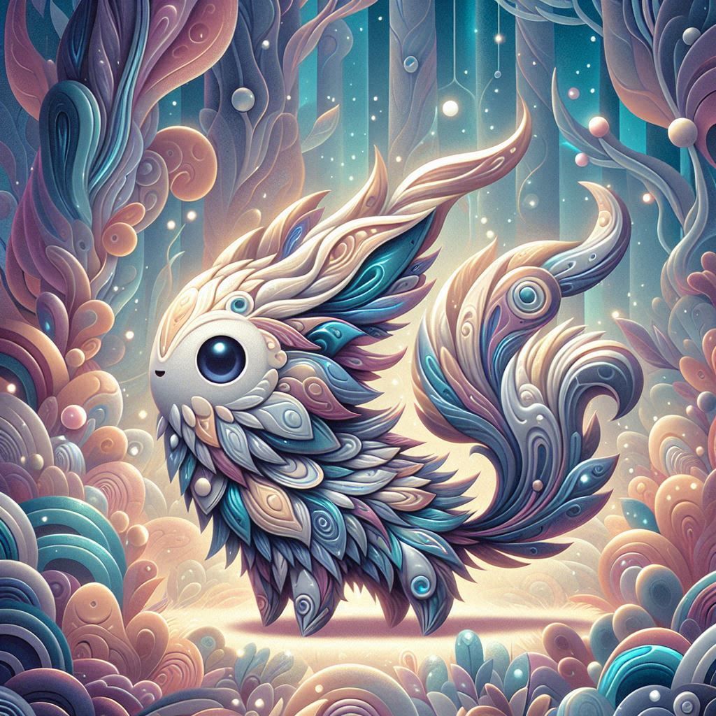 Mystical Critter in Whimsical Forest