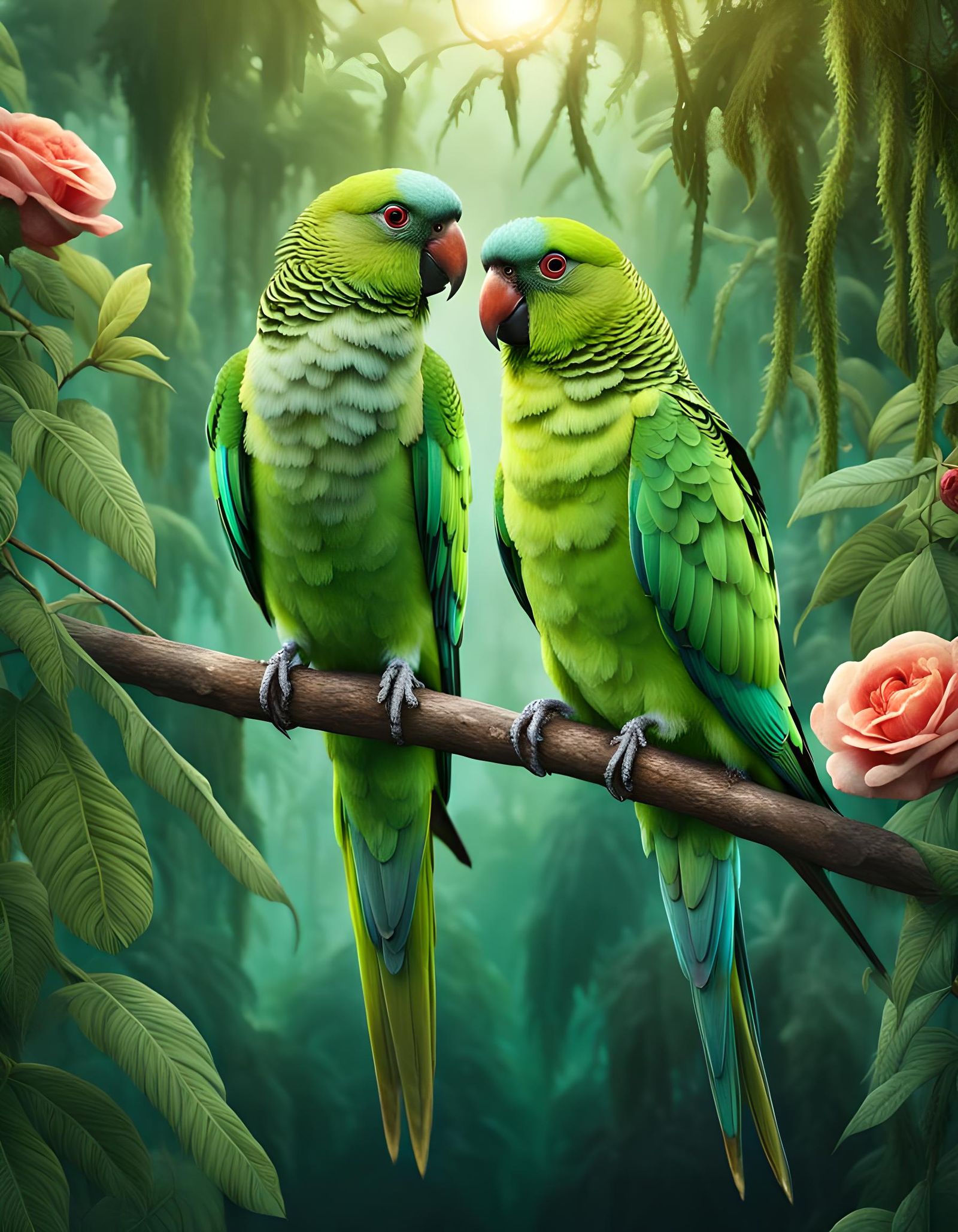 Parakeets  by @John