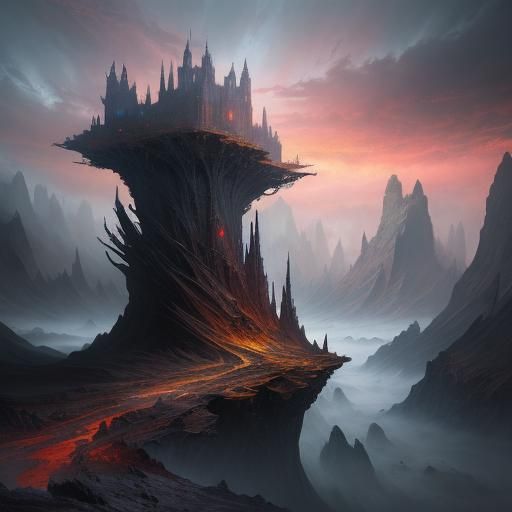 strange and otherworldly landscape