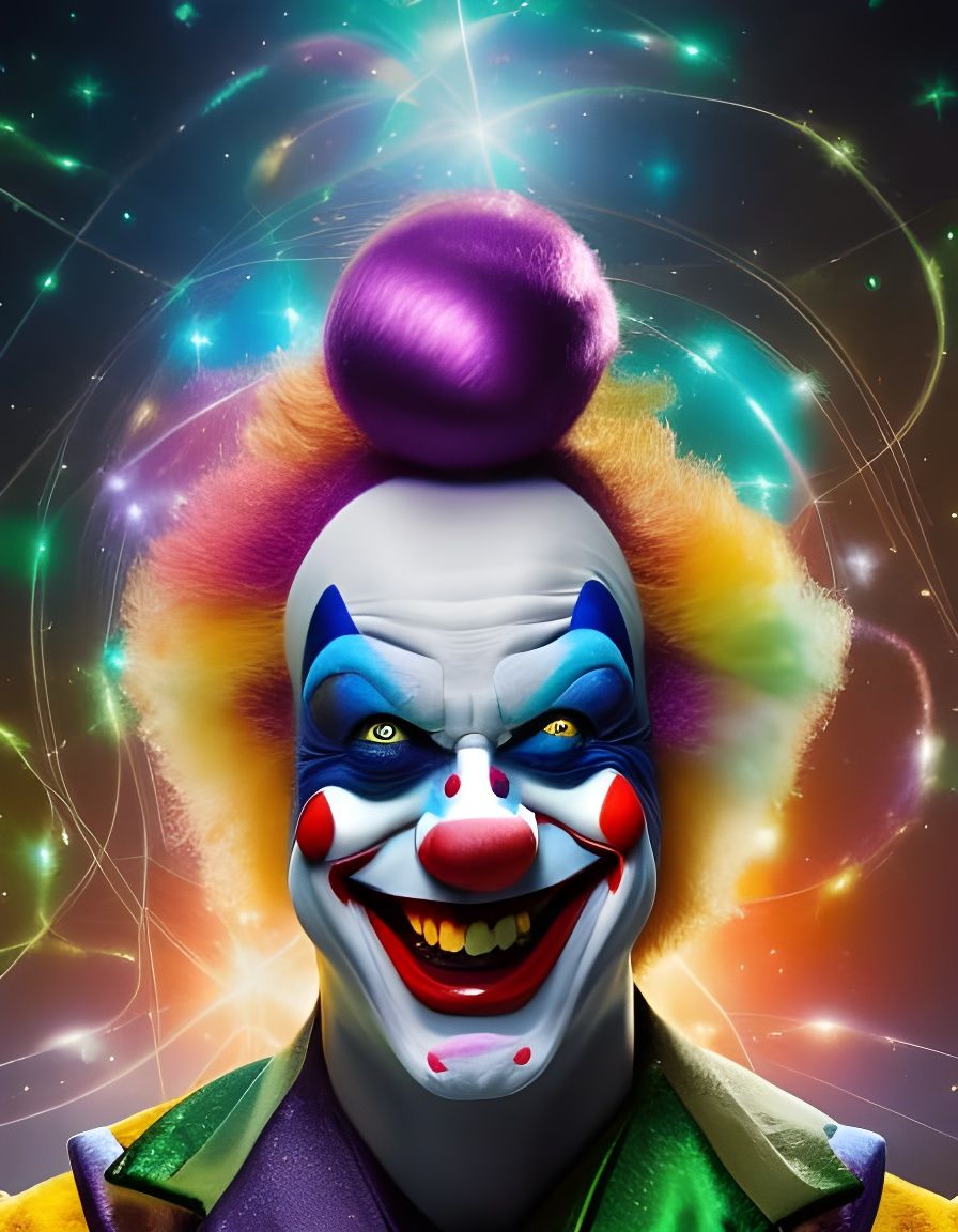 Cosmic clown - AI Generated Artwork - NightCafe Creator