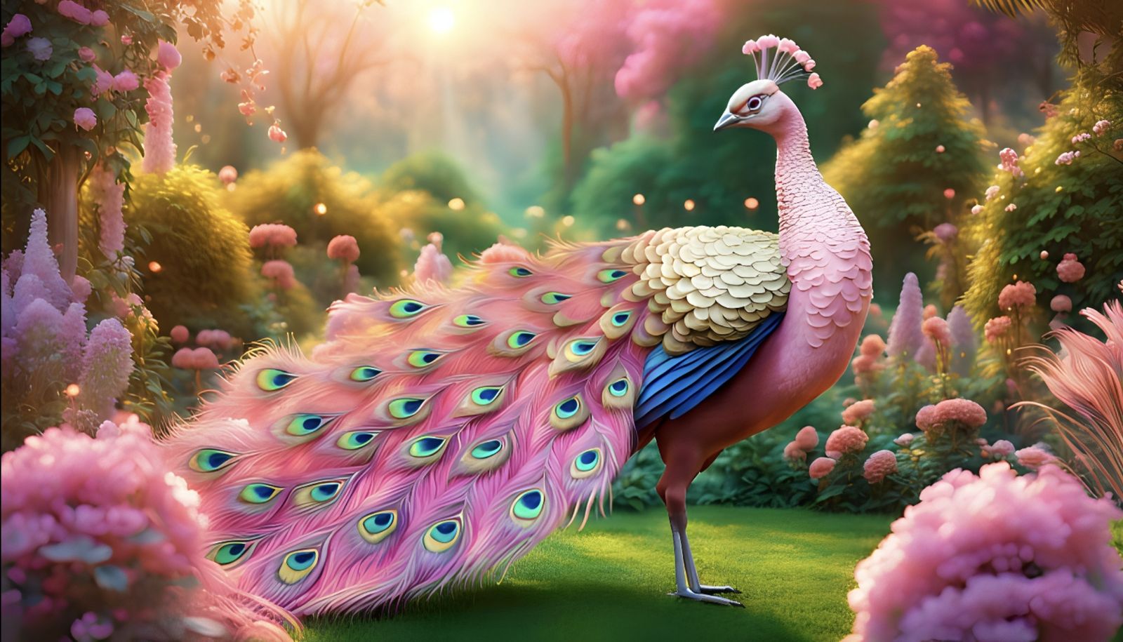 Royal Pink Peacock